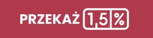 Logo dla Prezeka 15 % na czerwonym tle.