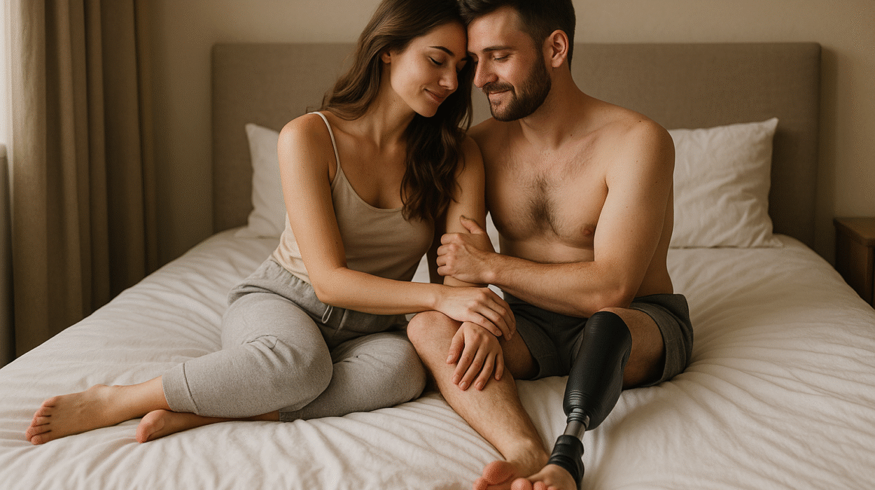 para w lozku, mezczyzna po amputacji, seksualność po amputacji